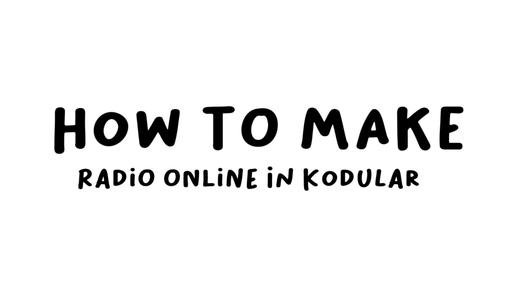 Tutorial Radio Online